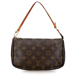 Louis Vuitton-Bolso de hombro Pochette Accessoires Monogram Louis Vuitton marrón-Castaño