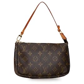 Louis Vuitton-Bolso de hombro Pochette Accessoires Monogram Louis Vuitton marrón-Castaño