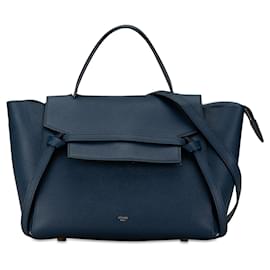 Céline-Blue Celine Mini Belt Bag Satchel-Blue