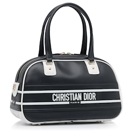 Dior-Black Dior Medium Dior Vibe Bowling Bag Satchel-Black