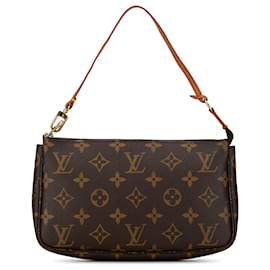 Louis Vuitton-Bolso de hombro Pochette Accessoires Monogram Louis Vuitton marrón-Castaño