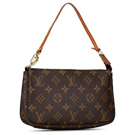 Louis Vuitton-Bolso de hombro Pochette Accessoires Monogram Louis Vuitton marrón-Castaño