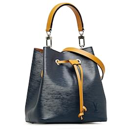 Louis Vuitton-Bolsa bucket BB Neonoe Epi azul Louis Vuitton-Azul