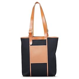 Hermès-Black Hermès Toile Goeland Etriviere Pocket 27 Tote Bag-Black