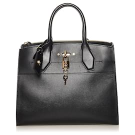 Louis Vuitton-Bolsa City Steamer MM preta Louis Vuitton-Preto