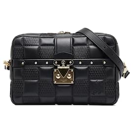 Louis Vuitton-Bolso Louis Vuitton Damier Troca MM negro-Negro