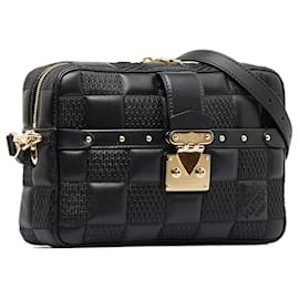 Louis Vuitton-Bolsa Louis Vuitton Damier Troca MM preta-Preto