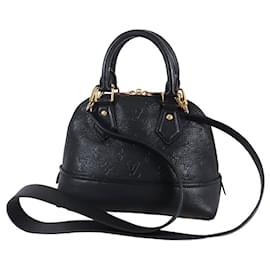 Louis Vuitton-Bolsa Satchel Neo Alma BB em Monograma Empreinte preto da Louis Vuitton-Preto