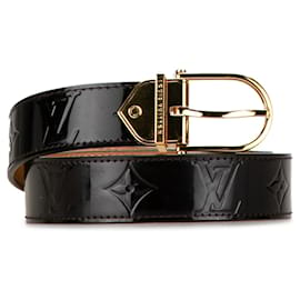 Louis Vuitton-Ceinture en Monogram Vernis noire de Louis Vuitton-Noir