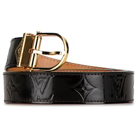 Louis Vuitton-Ceinture en Monogram Vernis noire de Louis Vuitton-Noir