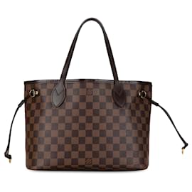 Louis Vuitton-Sac tote PM Neverfull Damier Ebene Louis Vuitton marron-Marron