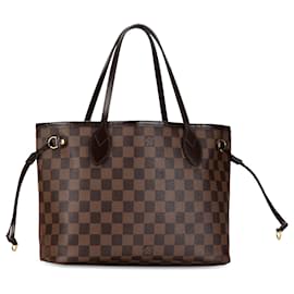 Louis Vuitton-Sac tote PM Neverfull Damier Ebene Louis Vuitton marron-Marron