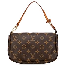 Louis Vuitton-Bolso de hombro Pochette Accessoires Monogram Louis Vuitton marrón-Castaño