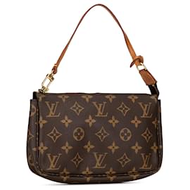 Louis Vuitton-Bolso de hombro Pochette Accessoires Monogram Louis Vuitton marrón-Castaño