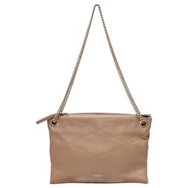 Lanvin-Lanvin Sugar Sand Medium Leder Schultertasche-Andere