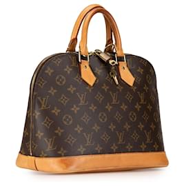 Louis Vuitton-Bolso de mano Alma PM Monograma Louis Vuitton marrón-Castaño