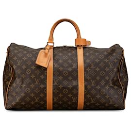 Louis Vuitton-Bolso de viaje Keepall 50 Monogram Louis Vuitton marrón-Castaño