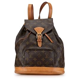 Louis Vuitton-Mochila Montsouris PM Monograma Louis Vuitton marrón-Castaño