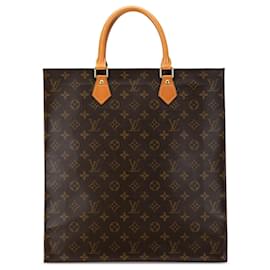 Louis Vuitton-Bolso Tote Sac Plat Monograma Louis Vuitton marrón-Castaño