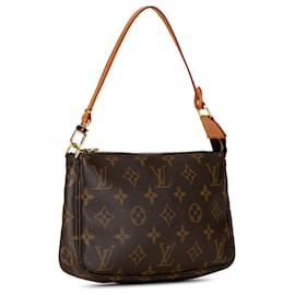 Louis Vuitton-Bolso de hombro Pochette Accessoires Monogram Louis Vuitton marrón-Castaño