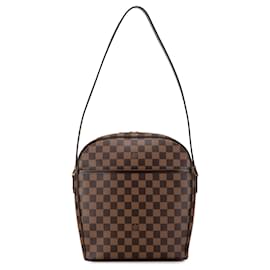 Louis Vuitton-Sac à épaule Louis Vuitton Damier Ebene Ipanema GM marron-Marron