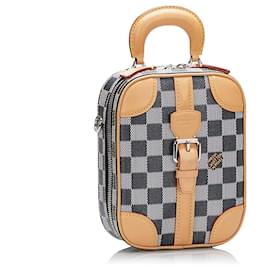 Louis Vuitton-Gray Louis Vuitton Damier Colors Valisette Verticale Satchel-Other