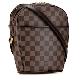 Louis Vuitton-Bolso cruzado PM Ipanema Damier Ebene Louis Vuitton marrón-Castaño