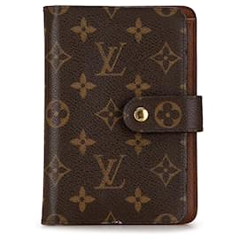 Louis Vuitton-Carteira zíper Porte-Papier Monogram Louis Vuitton marrom-Marrom