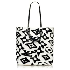 Louis Vuitton-Bolsa tote tufted Monogram Urs Fischer Louis Vuitton branca-Branco