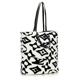 Louis Vuitton-Bolso tote tufted Monogram Urs Fischer Louis Vuitton blanco-Blanco