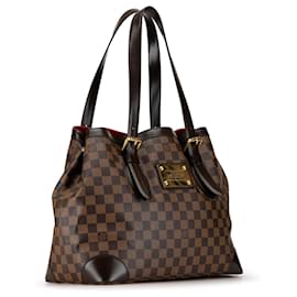 Louis Vuitton-Bolso Tote Hampstead GM Damier Ebene Louis Vuitton marrón-Castaño