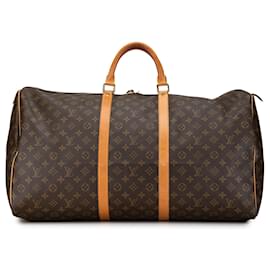 Louis Vuitton-Bolso de viaje Keepall 60 Monogram Louis Vuitton marrón-Castaño