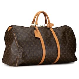 Louis Vuitton-Bolso de viaje Keepall 60 Monogram Louis Vuitton marrón-Castaño