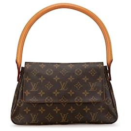 Louis Vuitton-Sac à épaule mini Looping Monogram Louis Vuitton marron-Marron