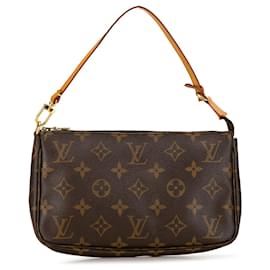 Louis Vuitton-Bolso de hombro Pochette Accessoires Monogram Louis Vuitton marrón-Castaño