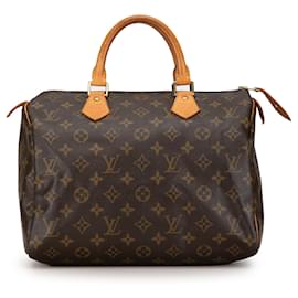 Louis Vuitton-Bolso Boston Speedy 30 Monograma Louis Vuitton marrón-Castaño