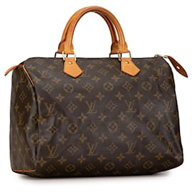 Louis Vuitton-Bolso Boston Speedy 30 Monograma Louis Vuitton marrón-Castaño