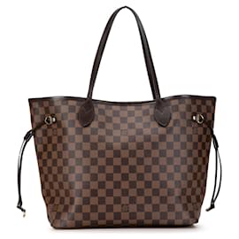 Louis Vuitton-Sac tote Neverfull MM Damier Ebene Louis Vuitton marron-Marron