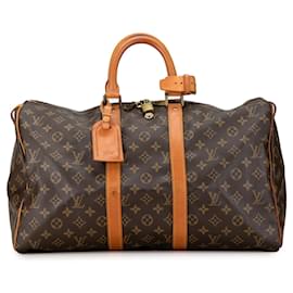 Louis Vuitton-Bolso de viaje Keepall 45 Monograma Louis Vuitton marrón-Castaño