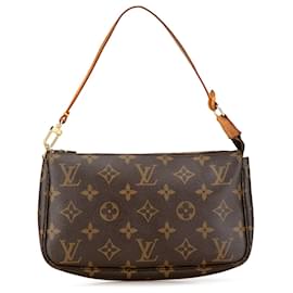 Louis Vuitton-Bolso de hombro Pochette Accessoires Monogram Louis Vuitton marrón-Castaño