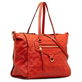 Louis Vuitton-Bolsa Lumineuse PM em Monograma Empreinte Vermelha da Louis Vuitton-Vermelho