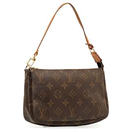 Louis Vuitton-Bolso de hombro Pochette Accessoires Monogram Louis Vuitton marrón-Castaño