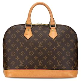 Louis Vuitton-Bolso de mano Alma PM Monograma Louis Vuitton marrón-Castaño