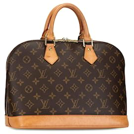 Louis Vuitton-Bolso de mano Alma PM Monograma Louis Vuitton marrón-Castaño