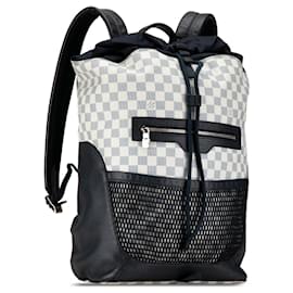 Louis Vuitton-Mochila Matchpoint Coastline Damier Azur Louis Vuitton branca-Branco