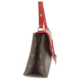 Louis Vuitton-Bolso de Hombro Saint-Michel en Epi Monograma Louis Vuitton Marrón-Castaño