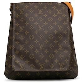 Louis Vuitton-Bolsa transversal Musette Salsa GM Monograma Louis Vuitton marrom-Marrom