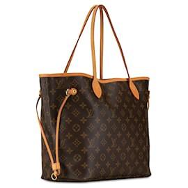 Louis Vuitton-Sac tote Neverfull MM Monogram Louis Vuitton marron-Marron