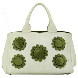 Prada-Brown Prada Canapa Mistollino Tote-Brown