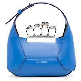 Alexander Mcqueen-Blue Alexander McQueen The Jewelled Mini Satchel-Blue